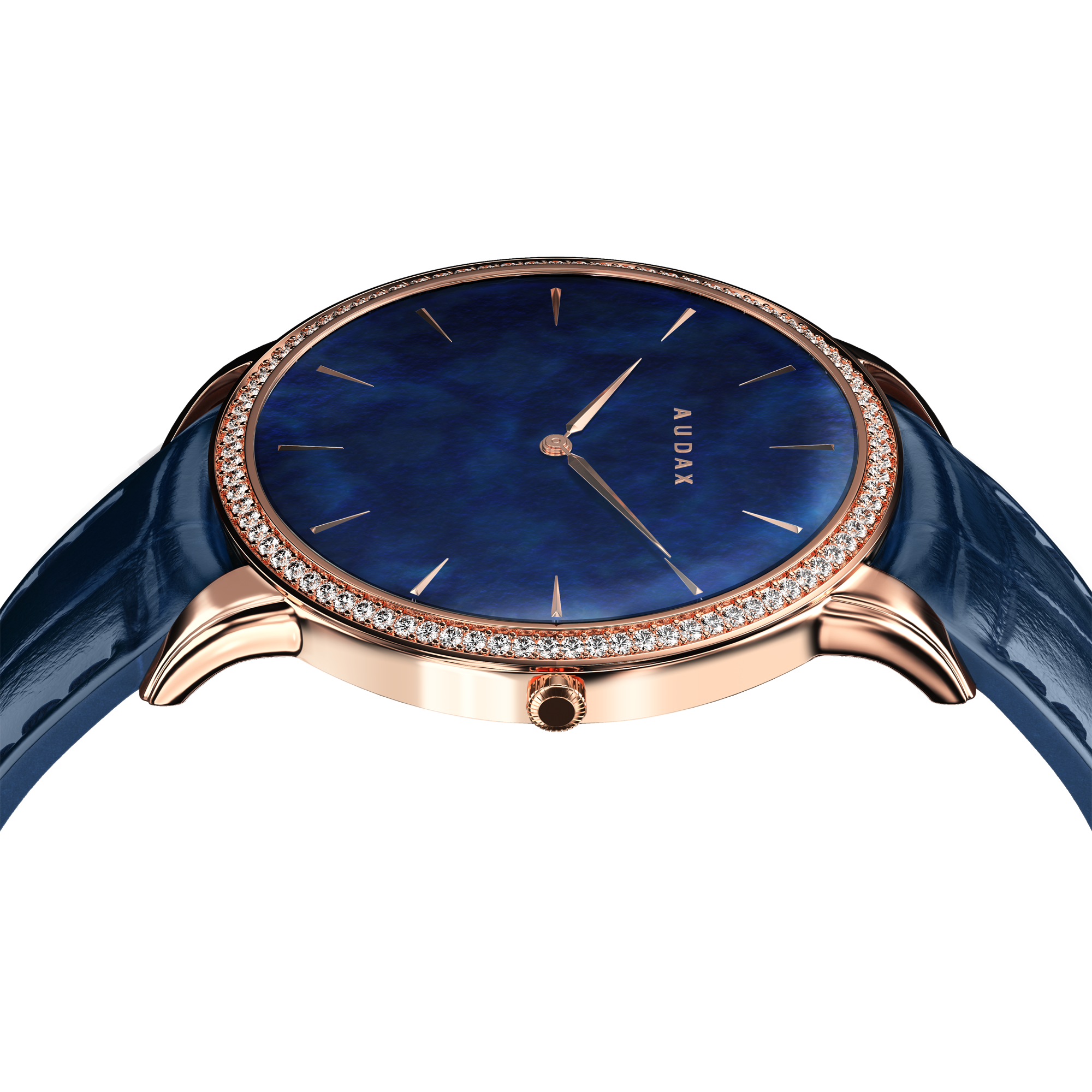 Audacious Classic Rose Gold Blue