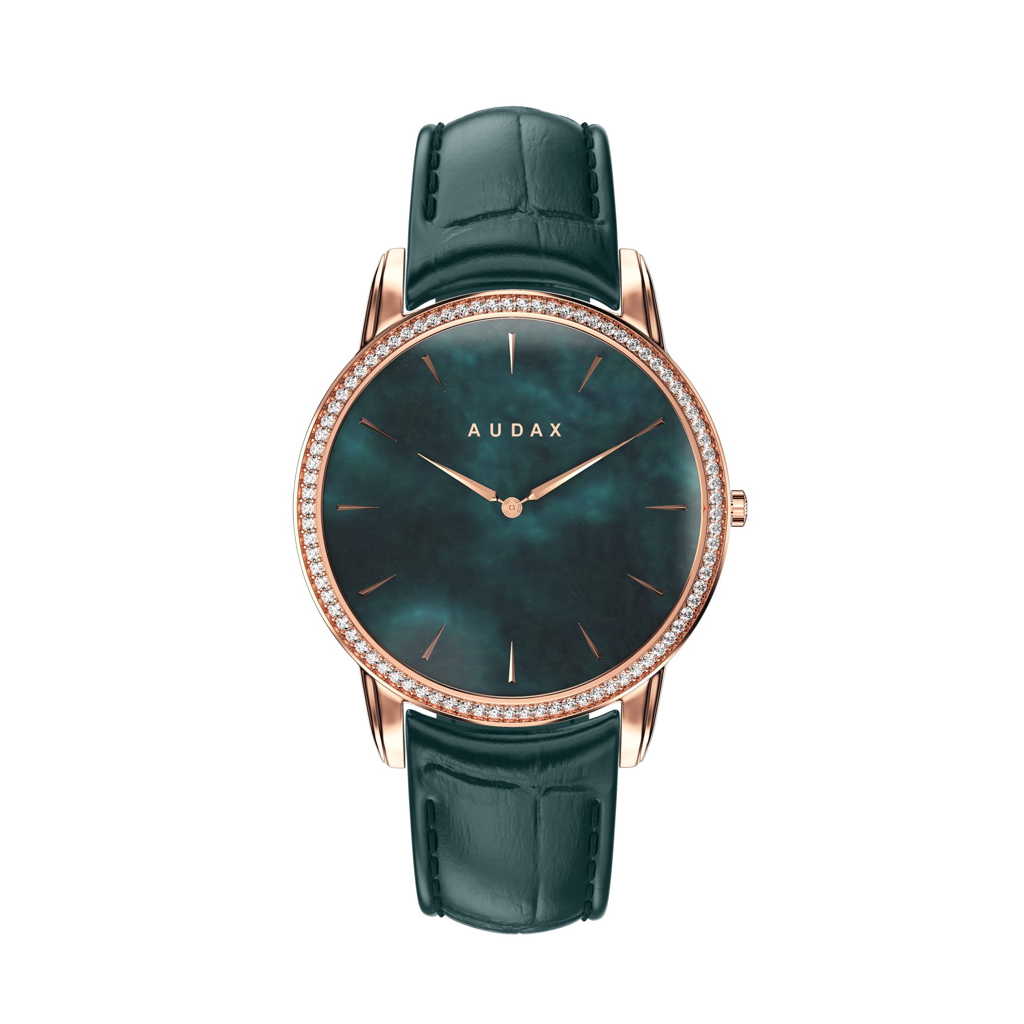 Audacious Classic Rose Gold Green