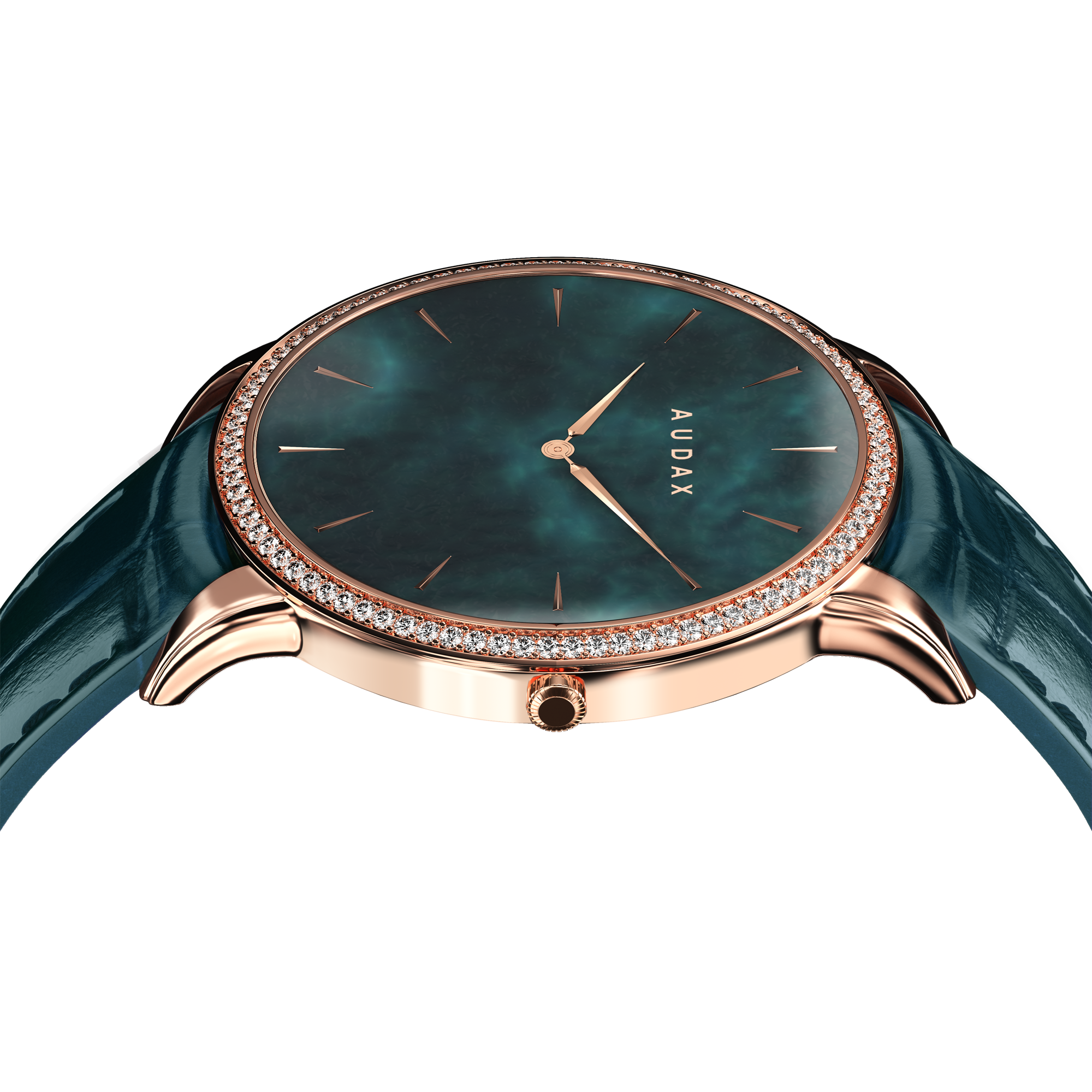 Audacious Classic Rose Gold Green